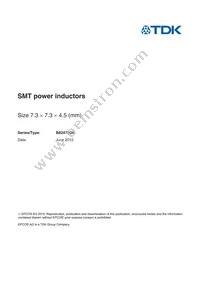 B82472G6824M000 Datasheet Cover