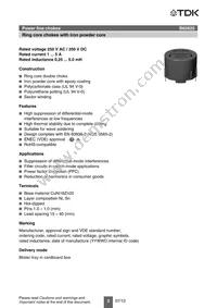 B82625B2502M001 Datasheet Page 2