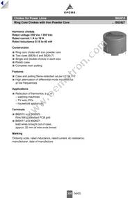 B82625B2602M1 Datasheet Cover