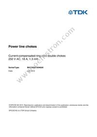 B82726S2183N020 Datasheet Cover