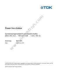 B82731M2401A30 Datasheet Cover