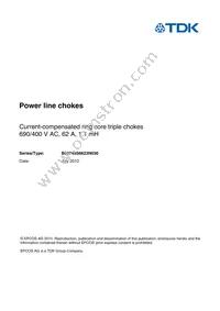 B82748S6623N30 Datasheet Cover