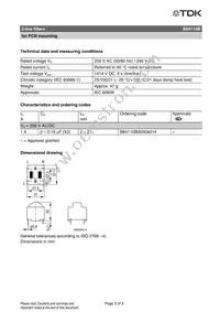 B84110B0000A014 Datasheet Page 3