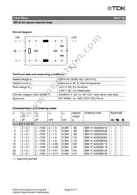 B84111A0000A020 Datasheet Page 3