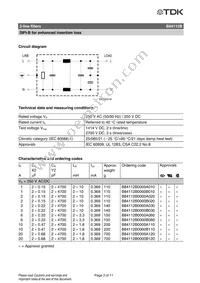 B84112B0000B110 Datasheet Page 3