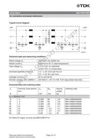 B84143B0016R000 Datasheet Page 3