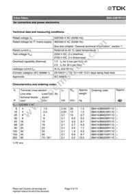 B84143B0150R110 Datasheet Page 4