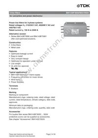 B84143B0150S020 Datasheet Page 2