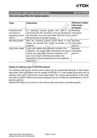 B84143V0390S229 Datasheet Page 21