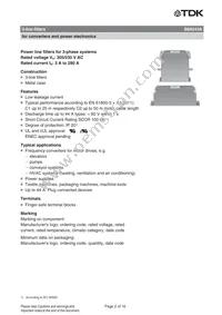 B84243A8003U000 Datasheet Page 2