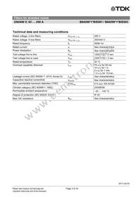 B84299D1630B3 Datasheet Page 3