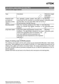 B86301U0720S000 Datasheet Page 12