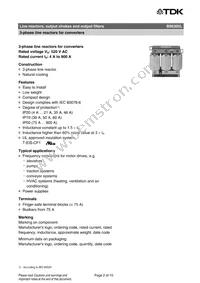 B86305L0230S000 Datasheet Page 2