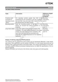 B86306A0418S000 Datasheet Page 9