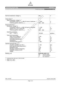 B88069X0240S102 Datasheet Cover