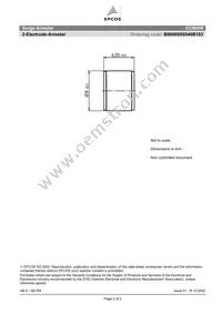 B88069X0540B103 Datasheet Page 2