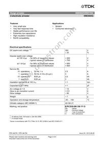 B88069X0980T502 Datasheet Page 2