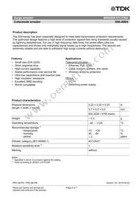 B88069X1913T902 Datasheet Page 2