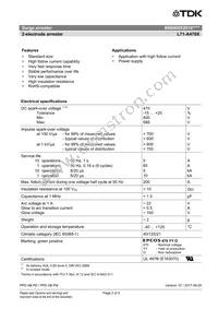 B88069X2010T502 Datasheet Page 2