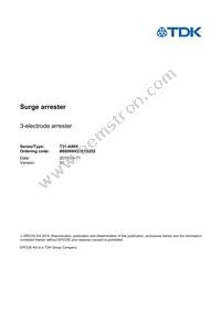 B88069X2261B252 Datasheet Cover