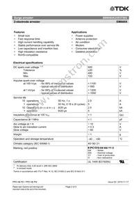 B88069X2593T502 Datasheet Page 2