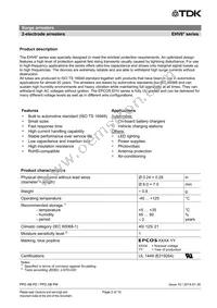 B88069X2630T502 Datasheet Page 2