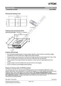 B88069X2890C102 Datasheet Page 3