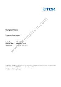 B88069X3010T702 Datasheet Cover