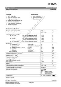 B88069X3040C253 Datasheet Page 2