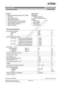 B88069X3503B252 Datasheet Page 2