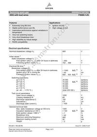 B88069X3790T502 Datasheet Page 2