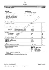 B88069X380S102 Datasheet Page 2