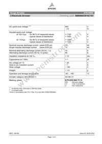 B88069X3810C103 Datasheet Cover