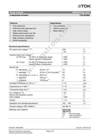 B88069X3951C253 Datasheet Page 2