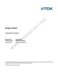 B88069X3971B502 Datasheet Cover