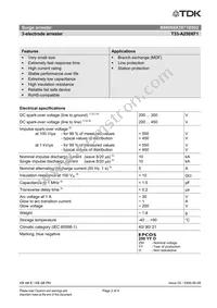 B88069X3971B502 Datasheet Page 2