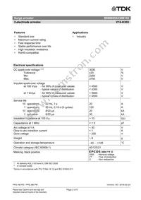 B88069X4330B152 Datasheet Page 2