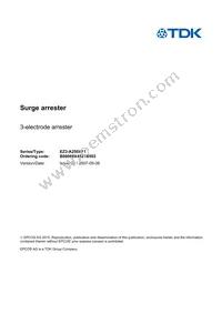 B88069X4521B502 Datasheet Cover