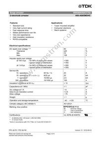 B88069X5043T702 Datasheet Page 2