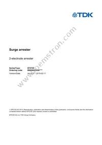 B88069X5080T502 Datasheet Cover