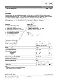 B88069X5531T203 Datasheet Page 2