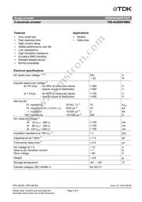 B88069X6690T902 Datasheet Page 2