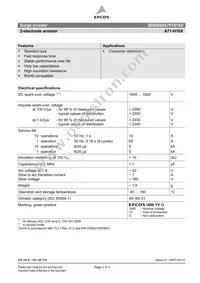 B88069X6701S102 Datasheet Page 2