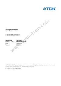 B88069X7120C203 Datasheet Cover