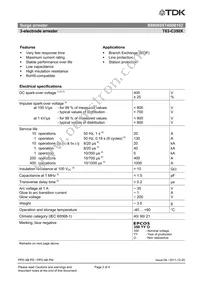 B88069X7460B102 Datasheet Page 2