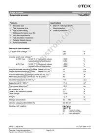 B88069X8230B502 Datasheet Page 2