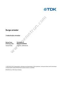 B88069X8250B502 Datasheet Cover