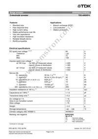 B88069X8350B502 Datasheet Page 2