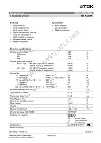 B88069X8380B502 Datasheet Page 2