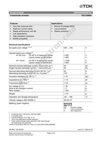 B88069X8830B102 Datasheet Page 2